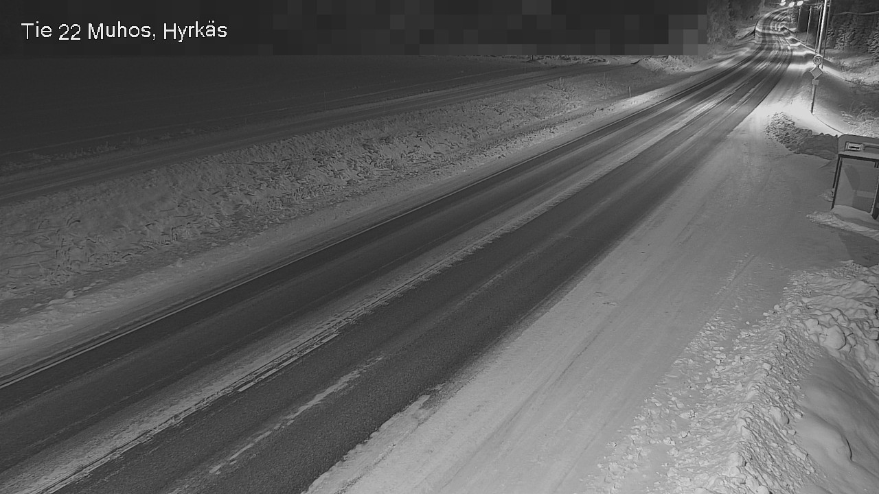 Weather Camera Image Road 22 Muhos, Hyrkäs, Muhos, Pohjois-Pohjanmaa