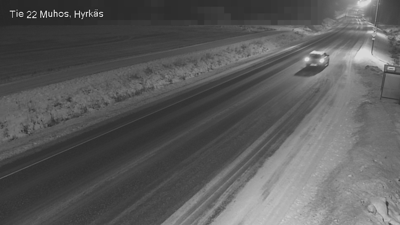 Weather Camera Image Road 22 Muhos, Hyrkäs, Muhos, Pohjois-Pohjanmaa