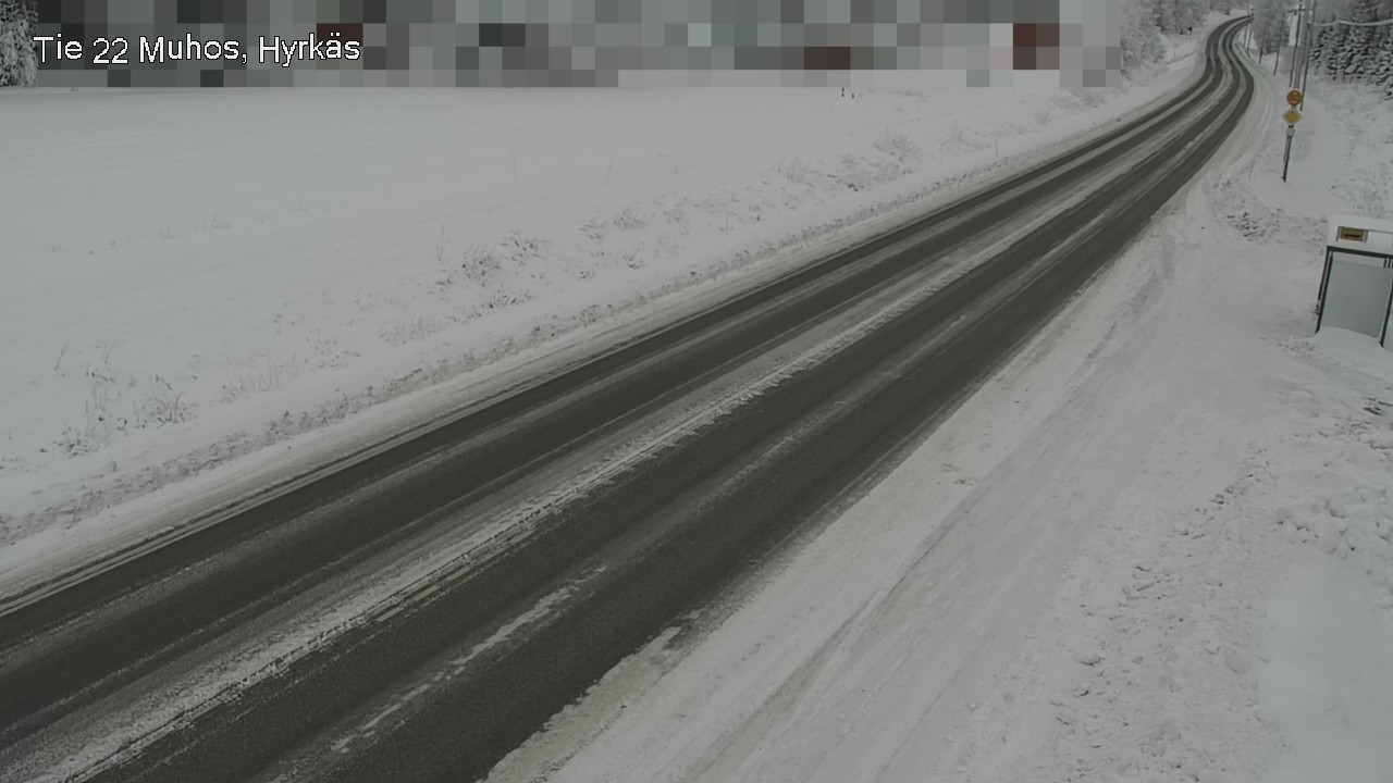 Weather Camera Image Väg 22 Muhos, Hyrkäs, Muhos, Pohjois-Pohjanmaa