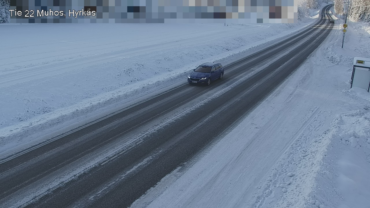 Weather Camera Image Road 22 Muhos, Hyrkäs, Muhos, Pohjois-Pohjanmaa