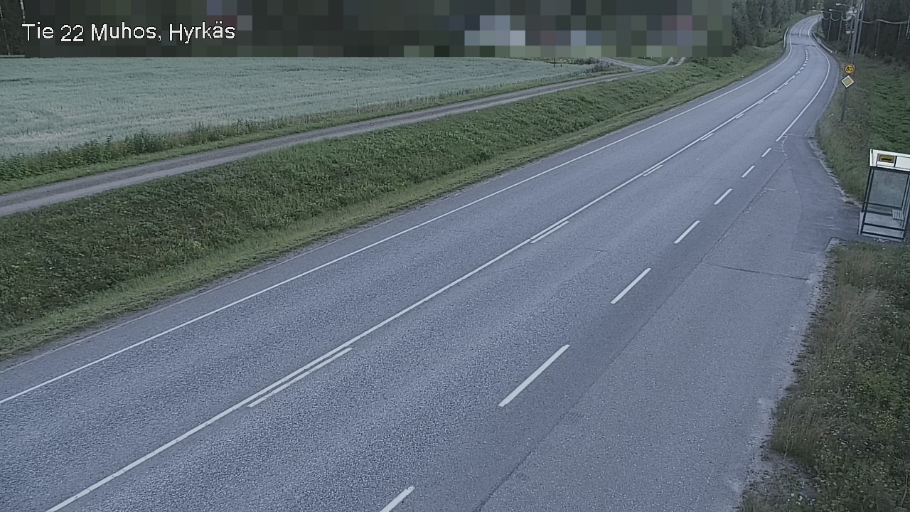 Weather Camera Image Road 22 Muhos, Hyrkäs, Muhos, Pohjois-Pohjanmaa