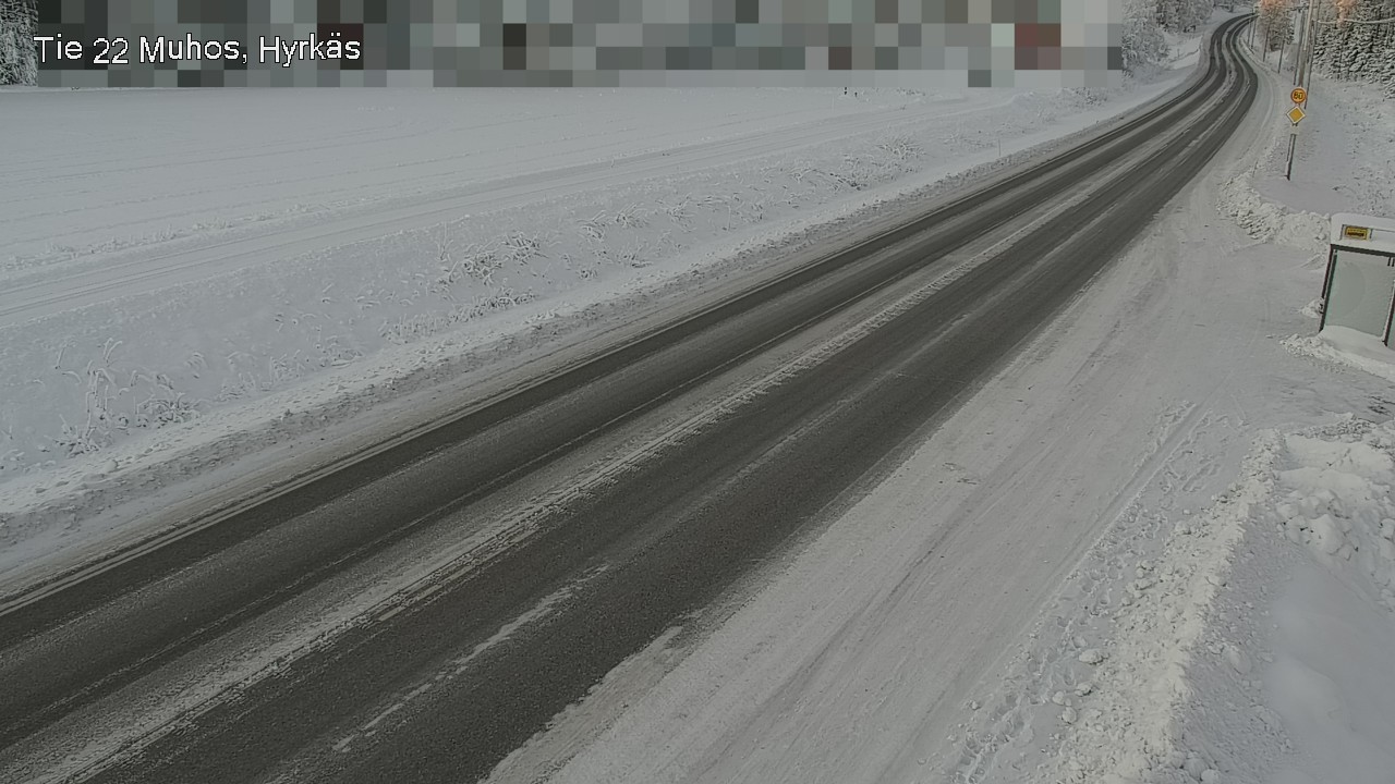 Weather Camera Image Road 22 Muhos, Hyrkäs, Muhos, Pohjois-Pohjanmaa