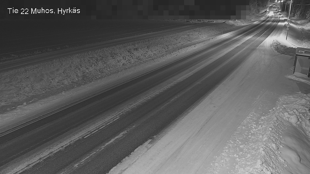 Weather Camera Image Road 22 Muhos, Hyrkäs, Muhos, Pohjois-Pohjanmaa