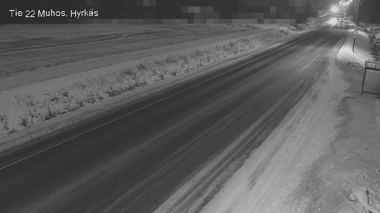 Weather Camera Image Road 22 Muhos, Hyrkäs, Muhos, Pohjois-Pohjanmaa