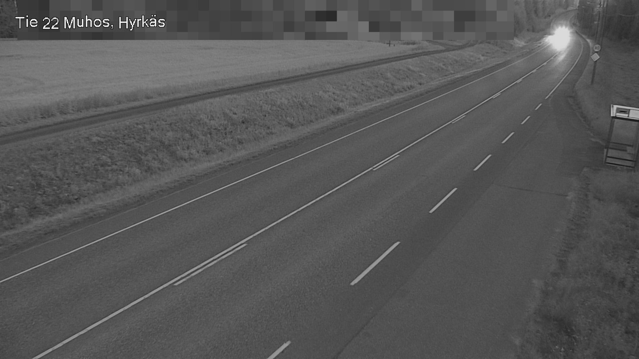 Weather Camera Image Road 22 Muhos, Hyrkäs, Muhos, Pohjois-Pohjanmaa