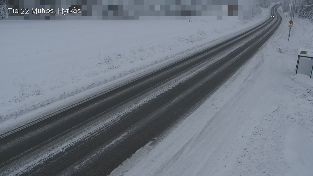 Weather Camera Image Väg 22 Muhos, Hyrkäs, Muhos, Pohjois-Pohjanmaa