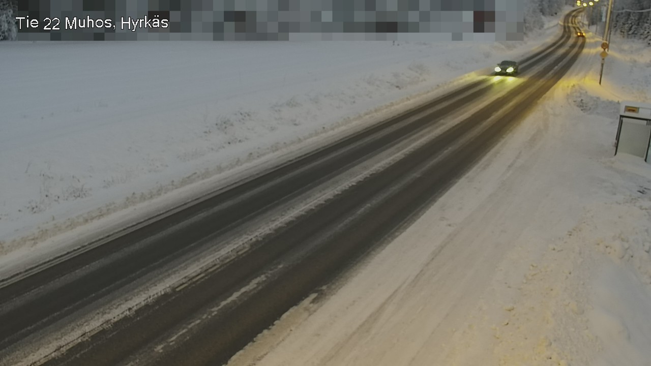 Weather Camera Image Väg 22 Muhos, Hyrkäs, Muhos, Pohjois-Pohjanmaa