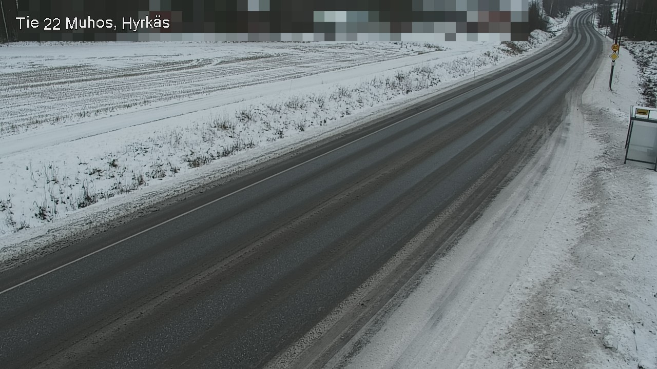 Weather Camera Image Väg 22 Muhos, Hyrkäs, Muhos, Pohjois-Pohjanmaa