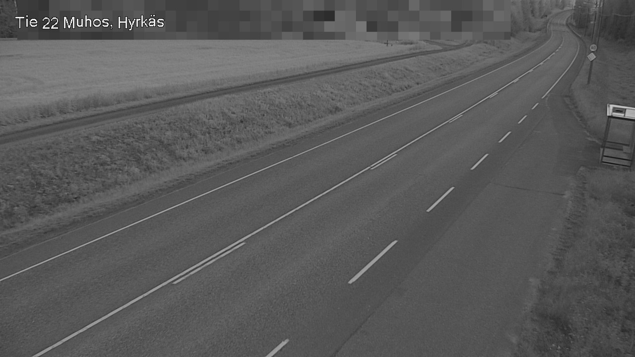 Weather Camera Image Road 22 Muhos, Hyrkäs, Muhos, Pohjois-Pohjanmaa