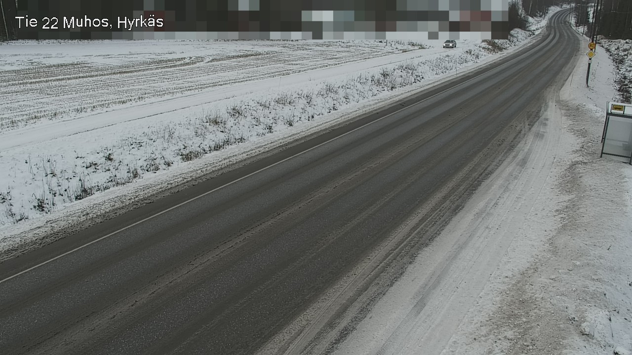 Weather Camera Image Road 22 Muhos, Hyrkäs, Muhos, Pohjois-Pohjanmaa