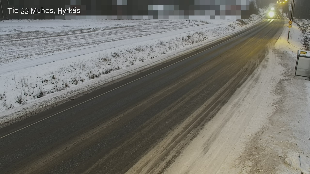Weather Camera Image Road 22 Muhos, Hyrkäs, Muhos, Pohjois-Pohjanmaa