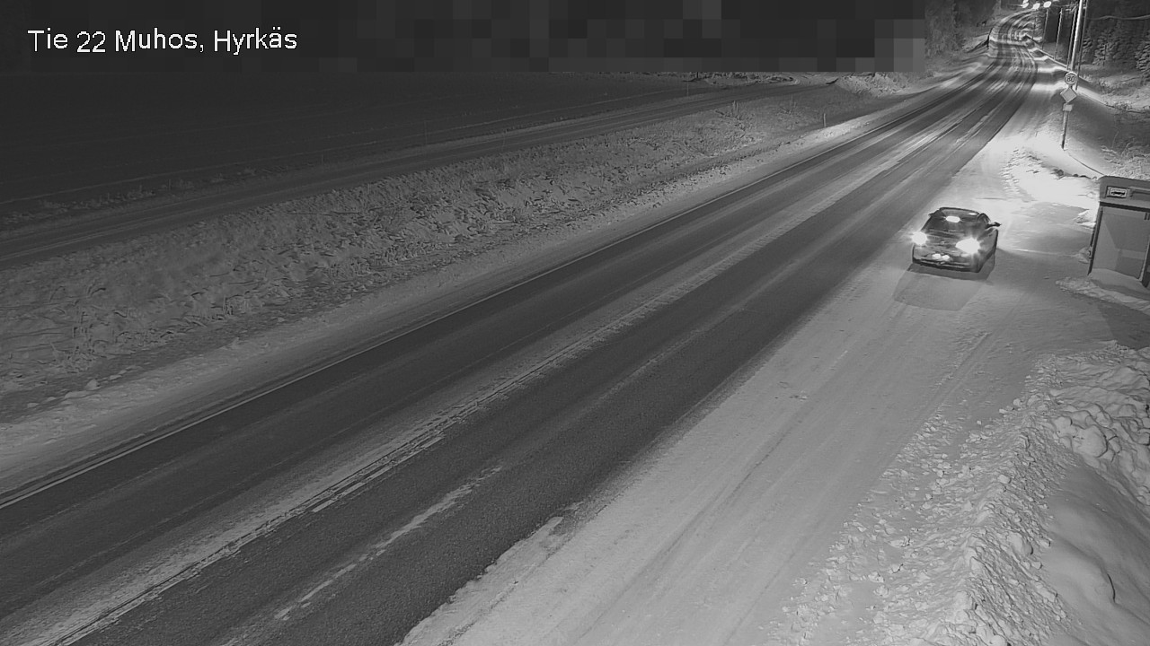Weather Camera Image Road 22 Muhos, Hyrkäs, Muhos, Pohjois-Pohjanmaa