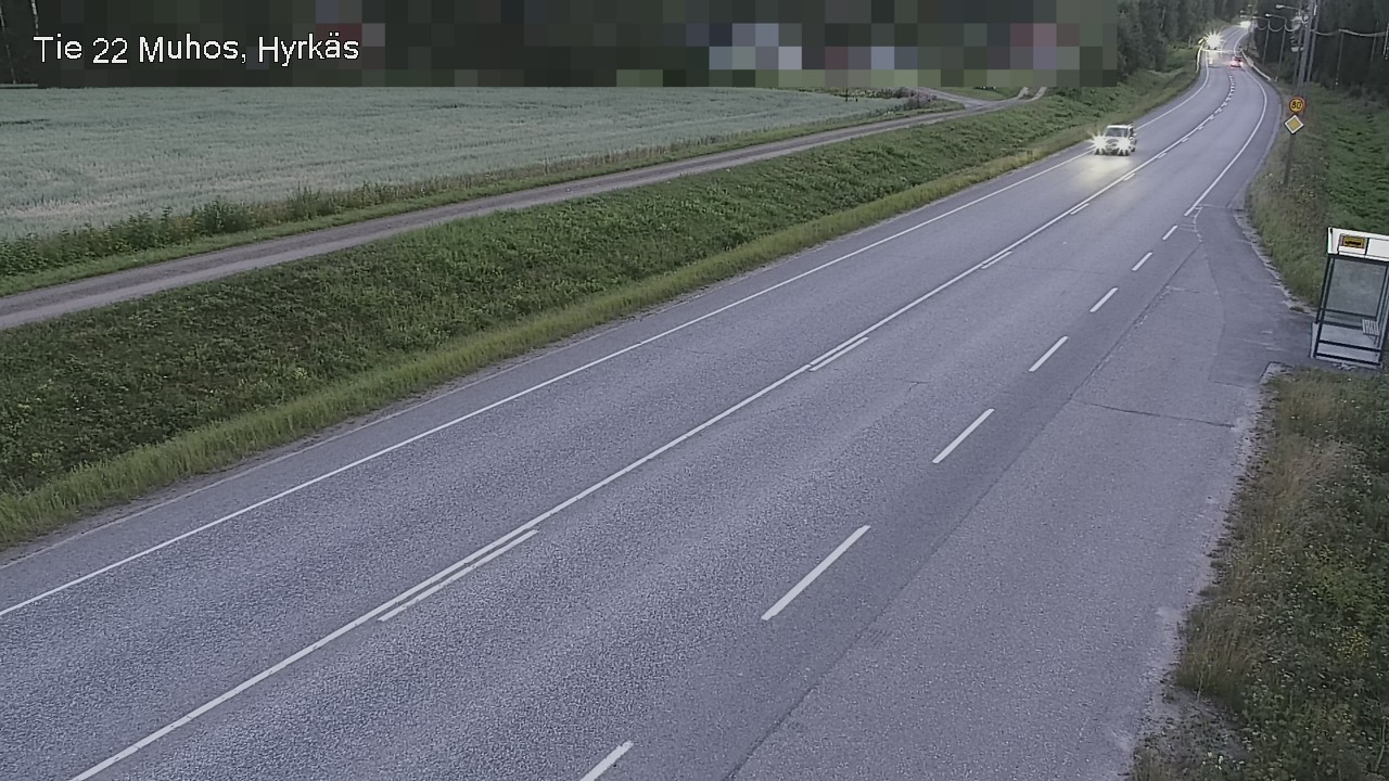 Weather Camera Image Road 22 Muhos, Hyrkäs, Muhos, Pohjois-Pohjanmaa