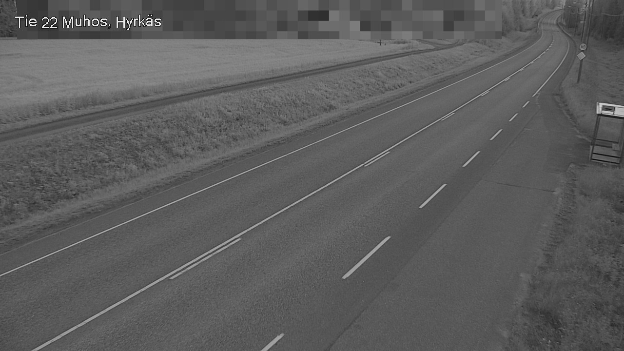 Weather Camera Image Road 22 Muhos, Hyrkäs, Muhos, Pohjois-Pohjanmaa