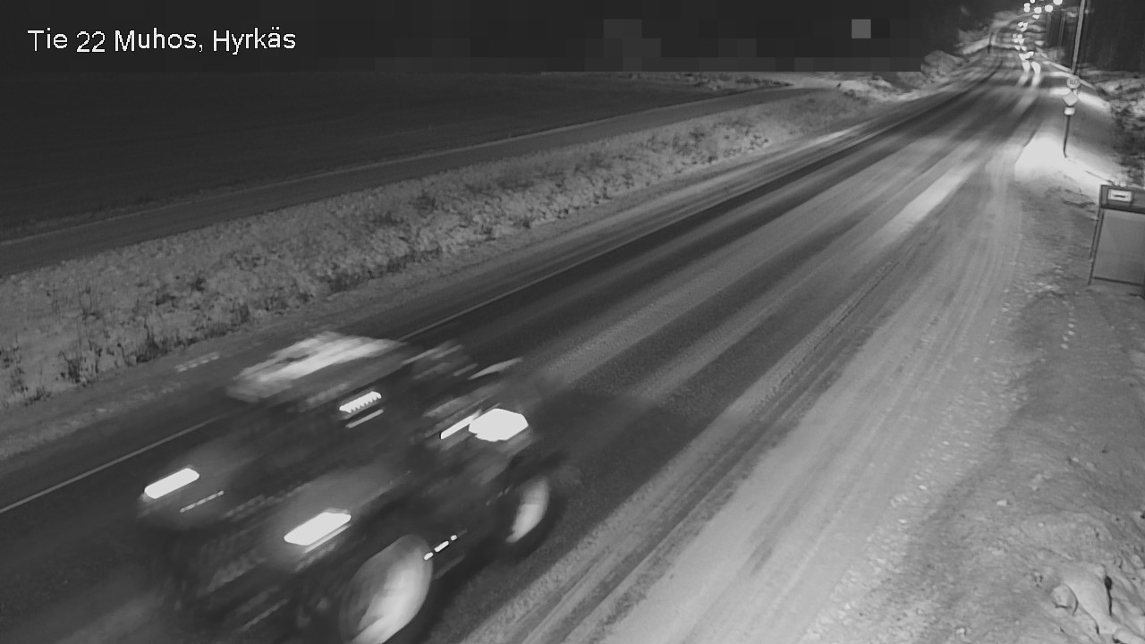 Weather Camera Image Väg 22 Muhos, Hyrkäs, Muhos, Pohjois-Pohjanmaa