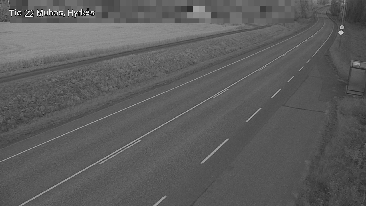 Weather Camera Image Road 22 Muhos, Hyrkäs, Muhos, Pohjois-Pohjanmaa