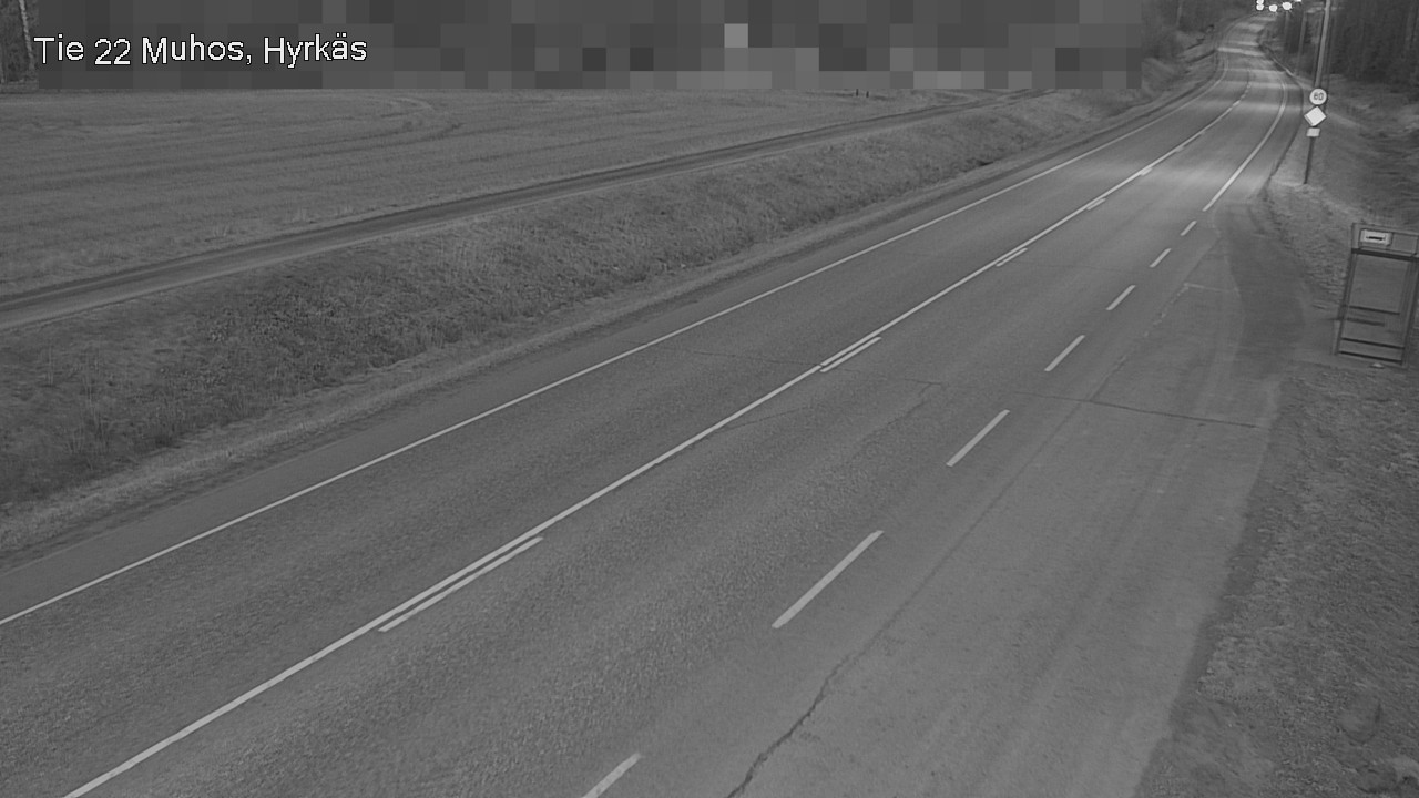 Weather Camera Image Road 22 Muhos, Hyrkäs, Muhos, Pohjois-Pohjanmaa
