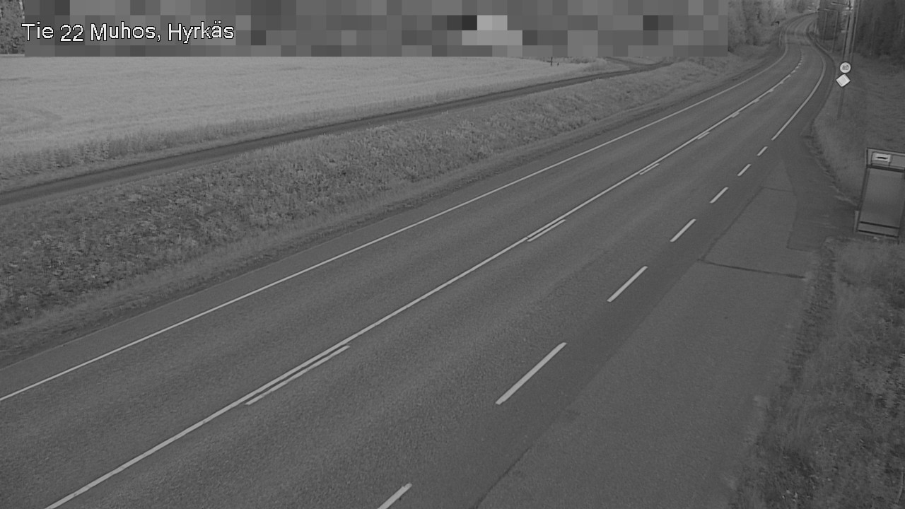 Weather Camera Image Road 22 Muhos, Hyrkäs, Muhos, Pohjois-Pohjanmaa