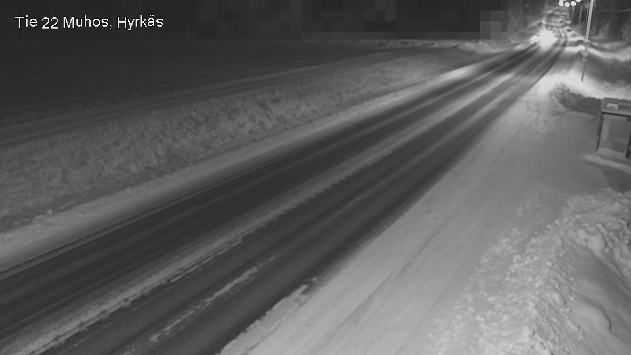 Weather Camera Image Väg 22 Muhos, Hyrkäs, Muhos, Pohjois-Pohjanmaa