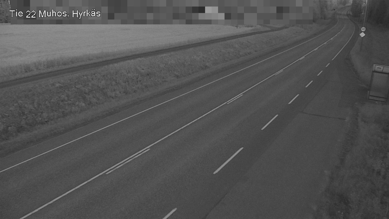 Weather Camera Image Road 22 Muhos, Hyrkäs, Muhos, Pohjois-Pohjanmaa