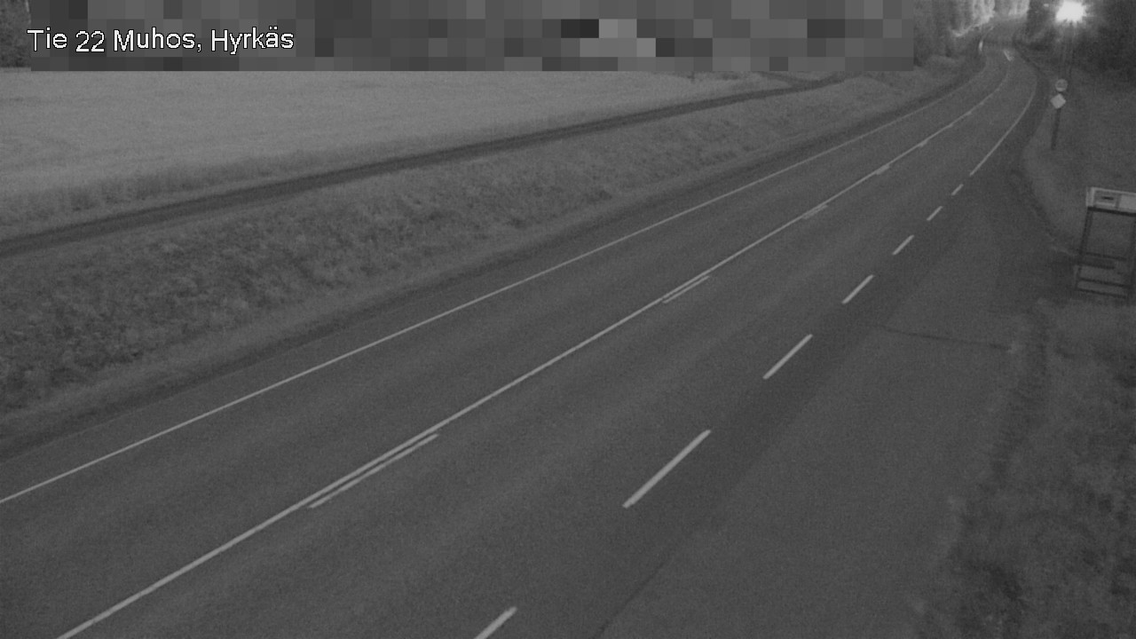 Weather Camera Image Road 22 Muhos, Hyrkäs, Muhos, Pohjois-Pohjanmaa