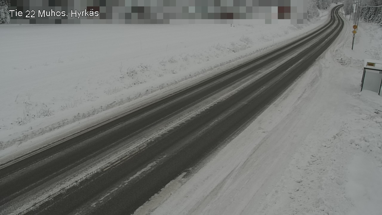 Weather Camera Image Väg 22 Muhos, Hyrkäs, Muhos, Pohjois-Pohjanmaa