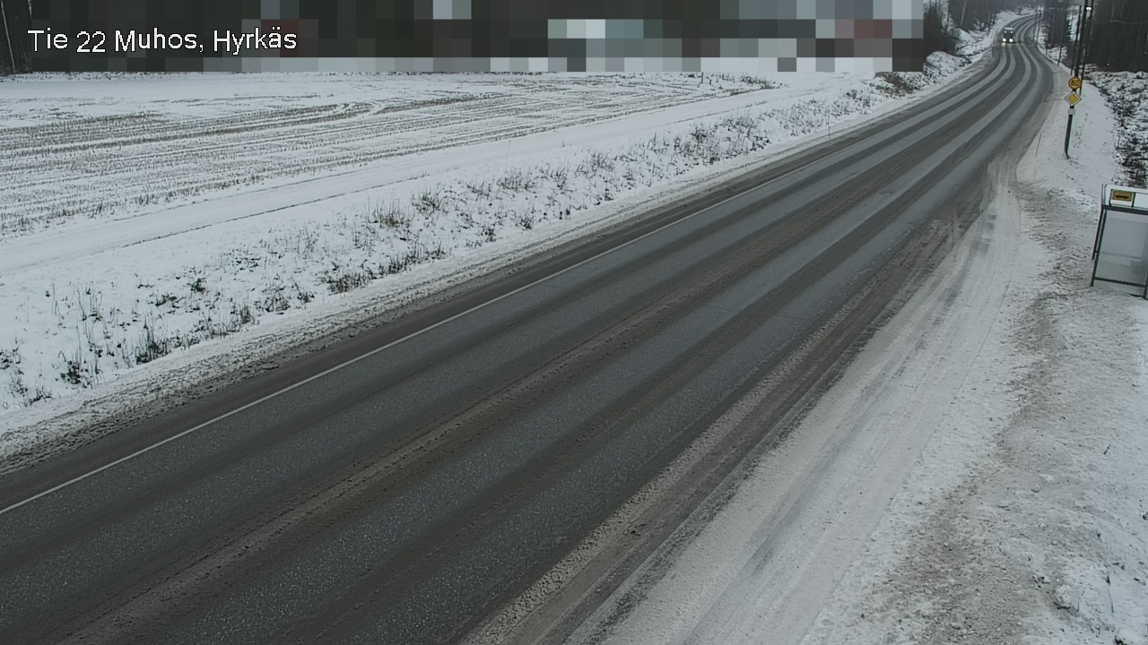 Weather Camera Image Väg 22 Muhos, Hyrkäs, Muhos, Pohjois-Pohjanmaa