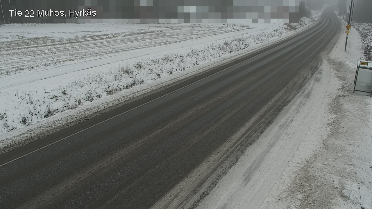 Weather Camera Image Road 22 Muhos, Hyrkäs, Muhos, Pohjois-Pohjanmaa