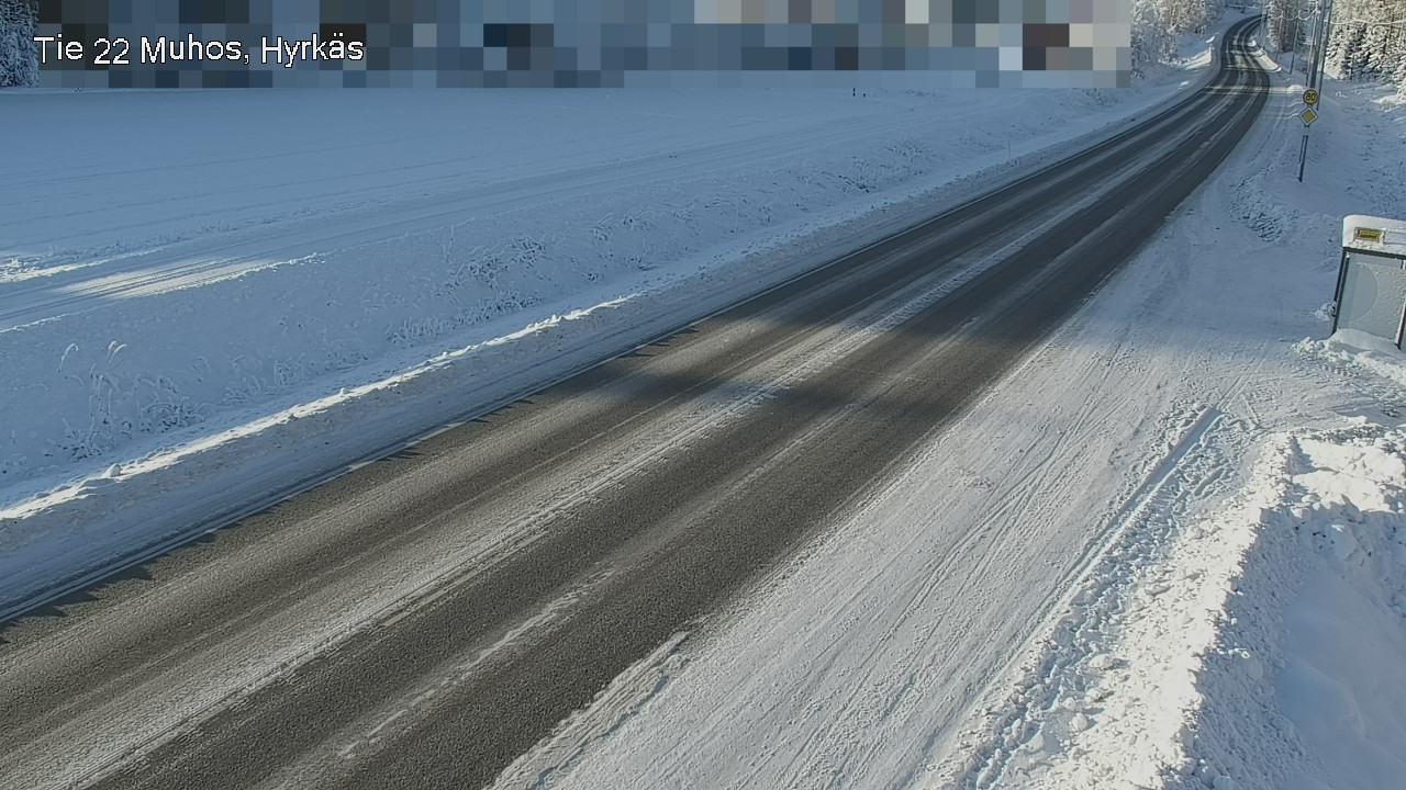 Weather Camera Image Road 22 Muhos, Hyrkäs, Muhos, Pohjois-Pohjanmaa