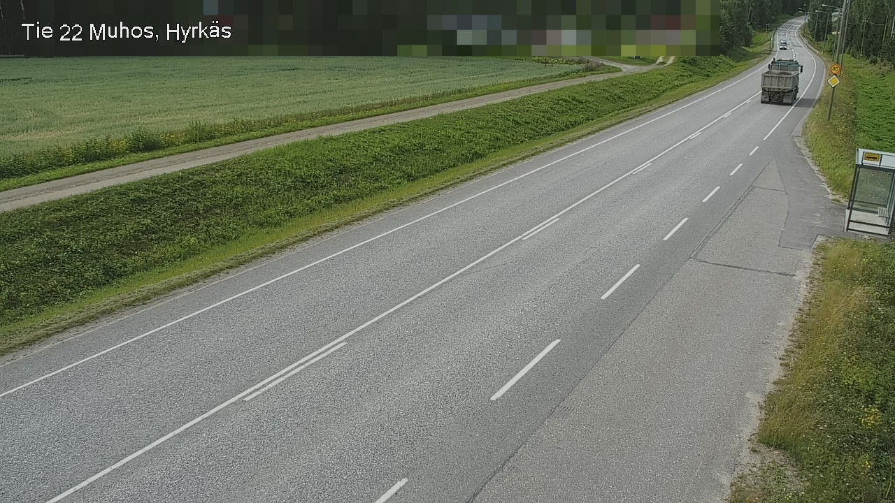 Kelikamerat Kuva Tie 22 Muhos, Hyrkäs, Muhos, Pohjois-Pohjanmaa