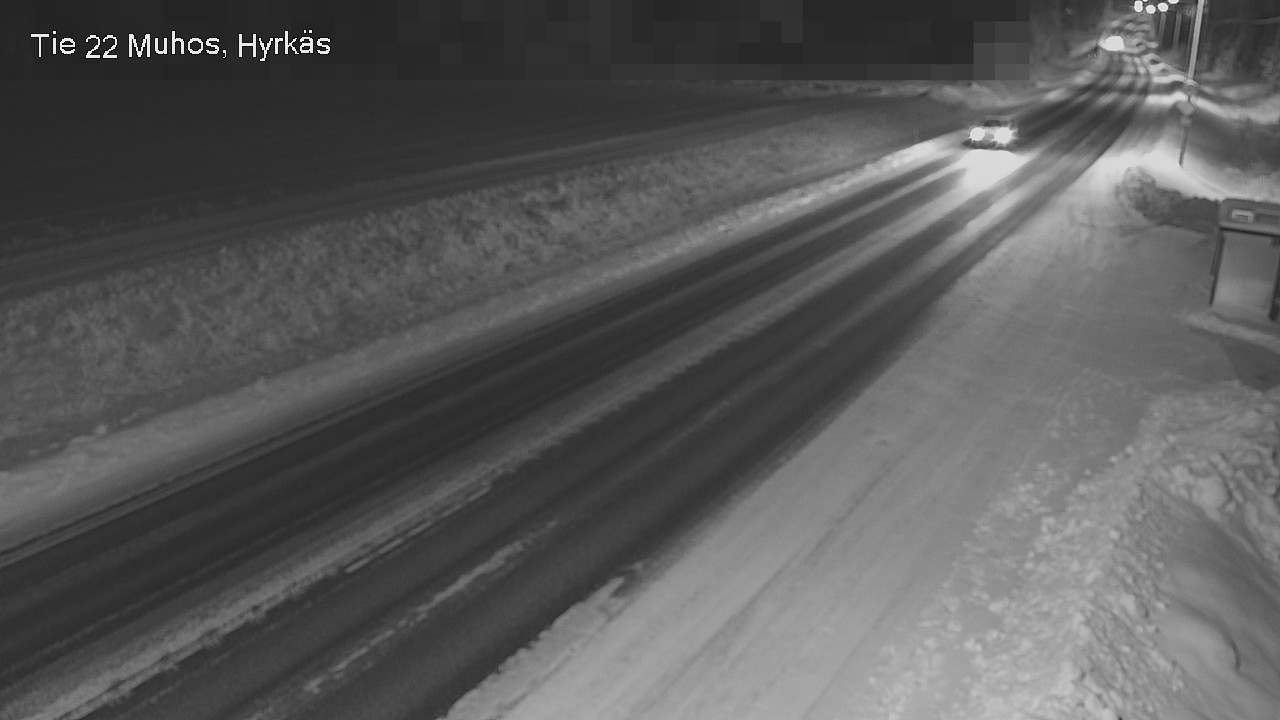 Weather Camera Image Väg 22 Muhos, Hyrkäs, Muhos, Pohjois-Pohjanmaa