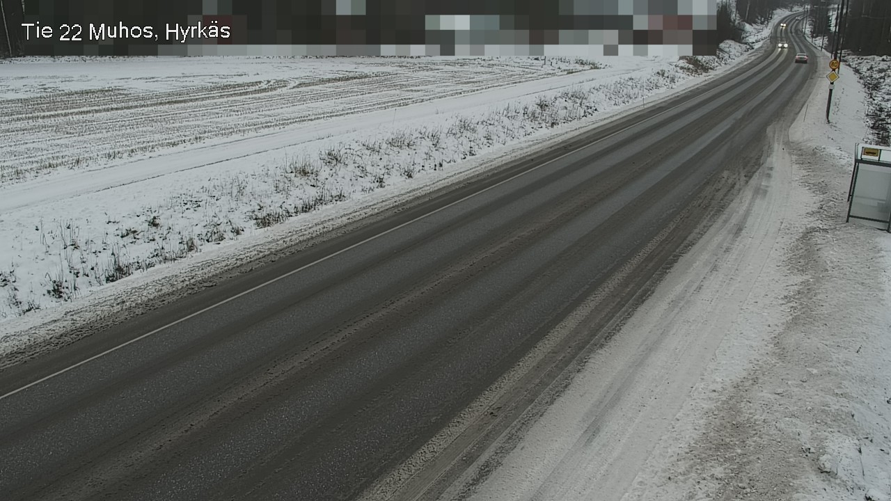 Weather Camera Image Väg 22 Muhos, Hyrkäs, Muhos, Pohjois-Pohjanmaa