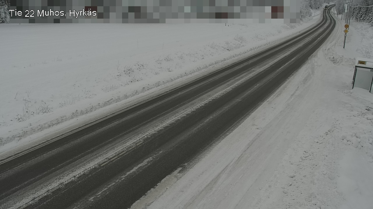 Weather Camera Image Väg 22 Muhos, Hyrkäs, Muhos, Pohjois-Pohjanmaa