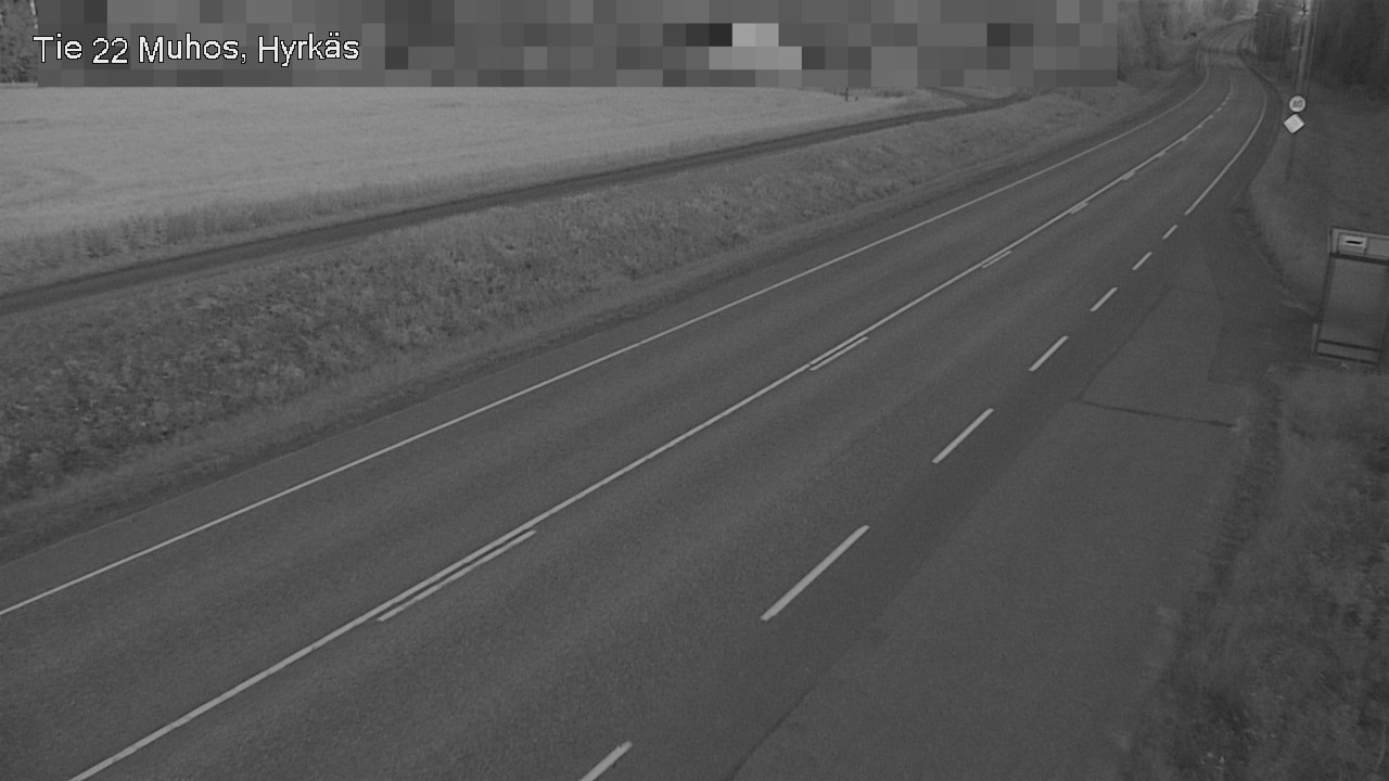 Weather Camera Image Road 22 Muhos, Hyrkäs, Muhos, Pohjois-Pohjanmaa