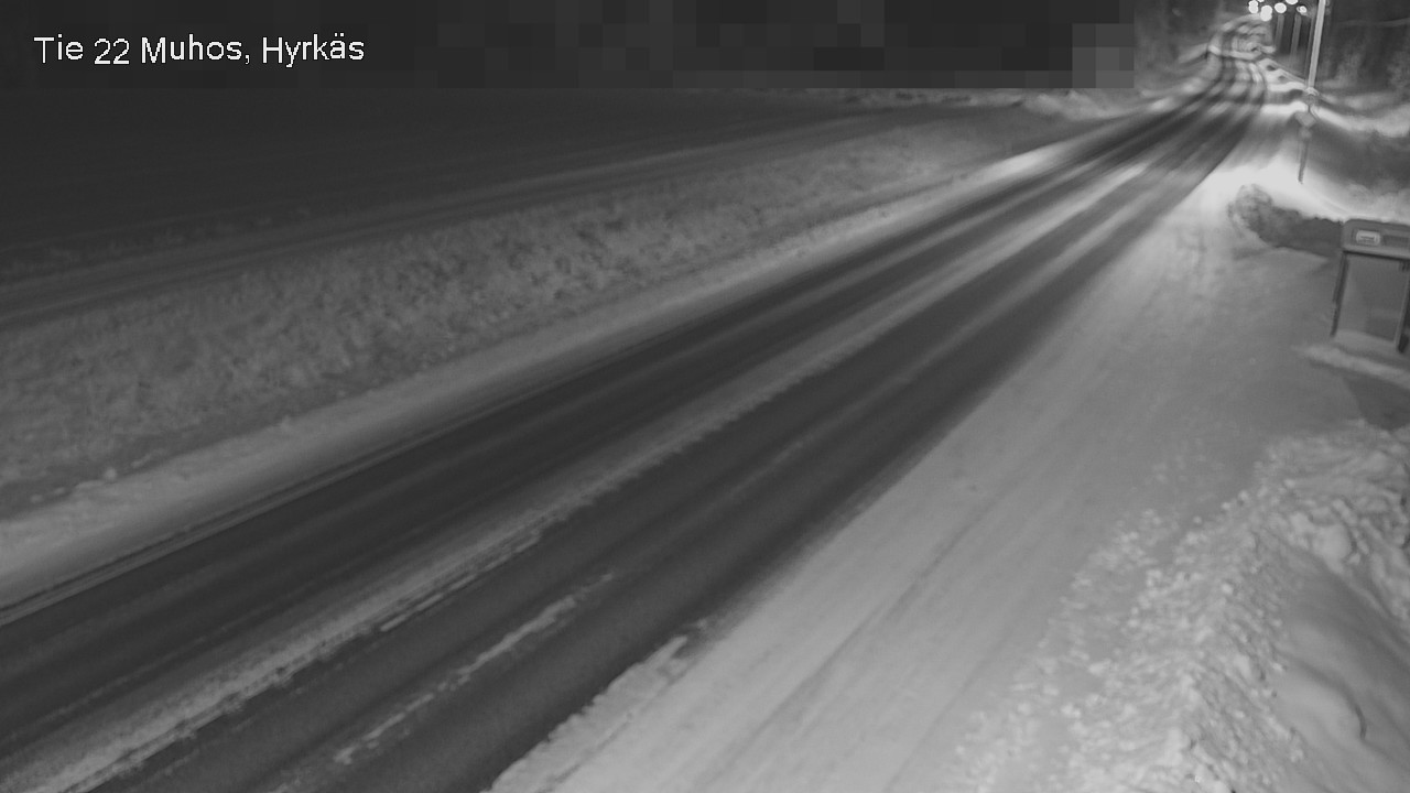 Weather Camera Image Väg 22 Muhos, Hyrkäs, Muhos, Pohjois-Pohjanmaa