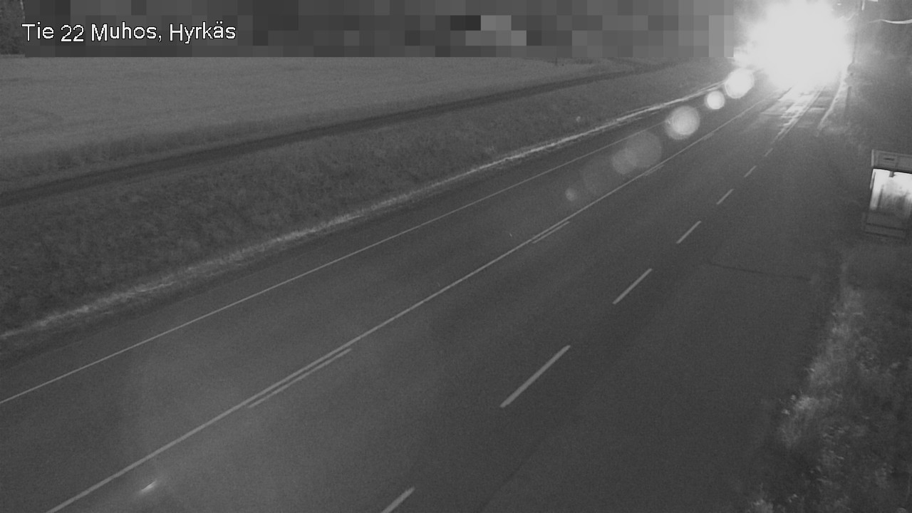 Weather Camera Image Road 22 Muhos, Hyrkäs, Muhos, Pohjois-Pohjanmaa
