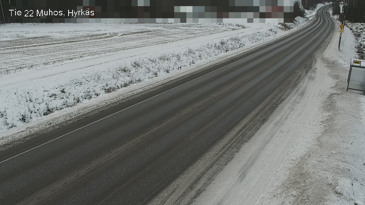 Weather Camera Image Väg 22 Muhos, Hyrkäs, Muhos, Pohjois-Pohjanmaa