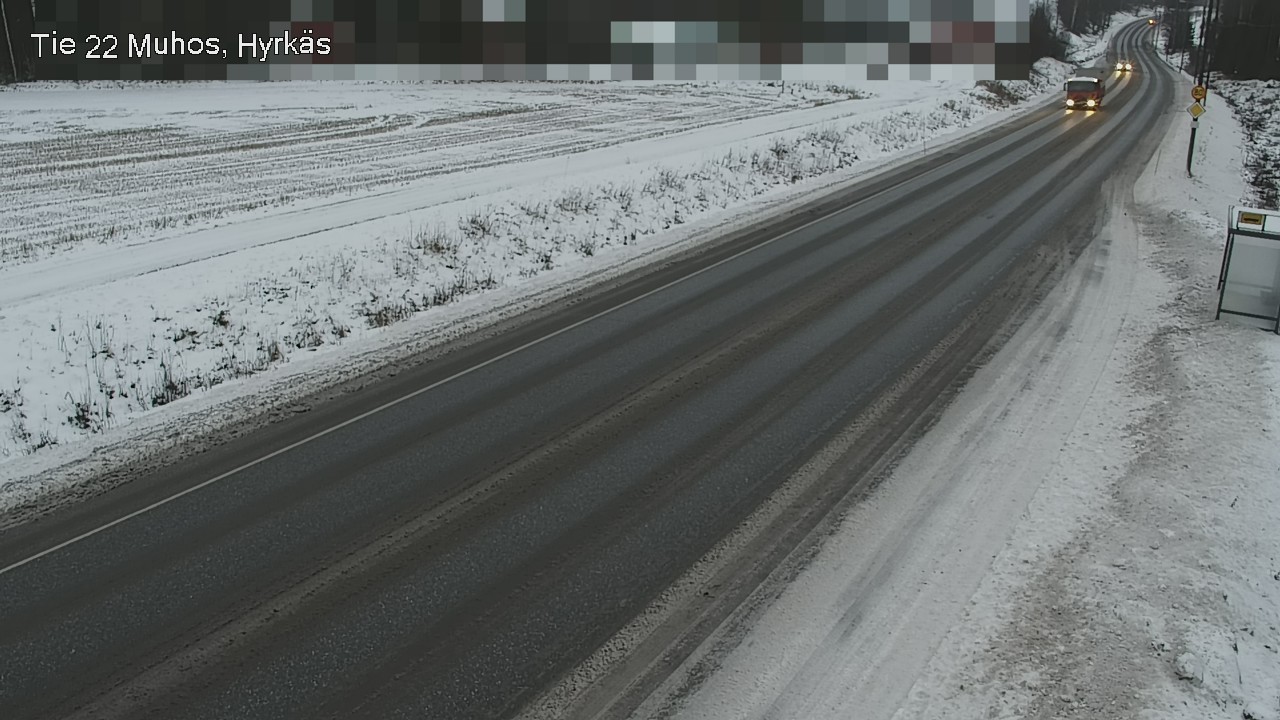 Weather Camera Image Väg 22 Muhos, Hyrkäs, Muhos, Pohjois-Pohjanmaa