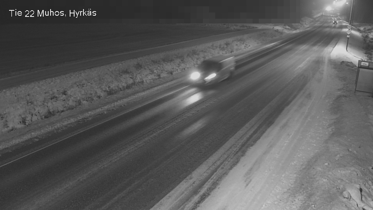 Weather Camera Image Road 22 Muhos, Hyrkäs, Muhos, Pohjois-Pohjanmaa