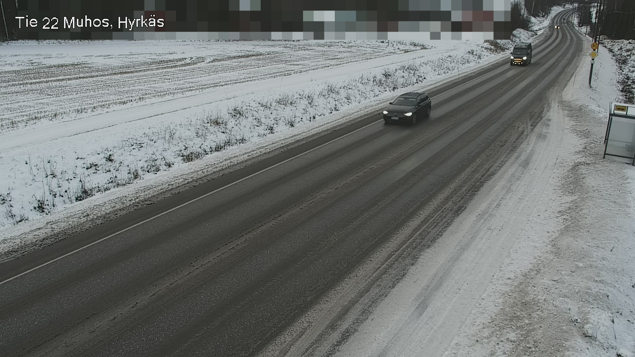 Weather Camera Image Road 22 Muhos, Hyrkäs, Muhos, Pohjois-Pohjanmaa