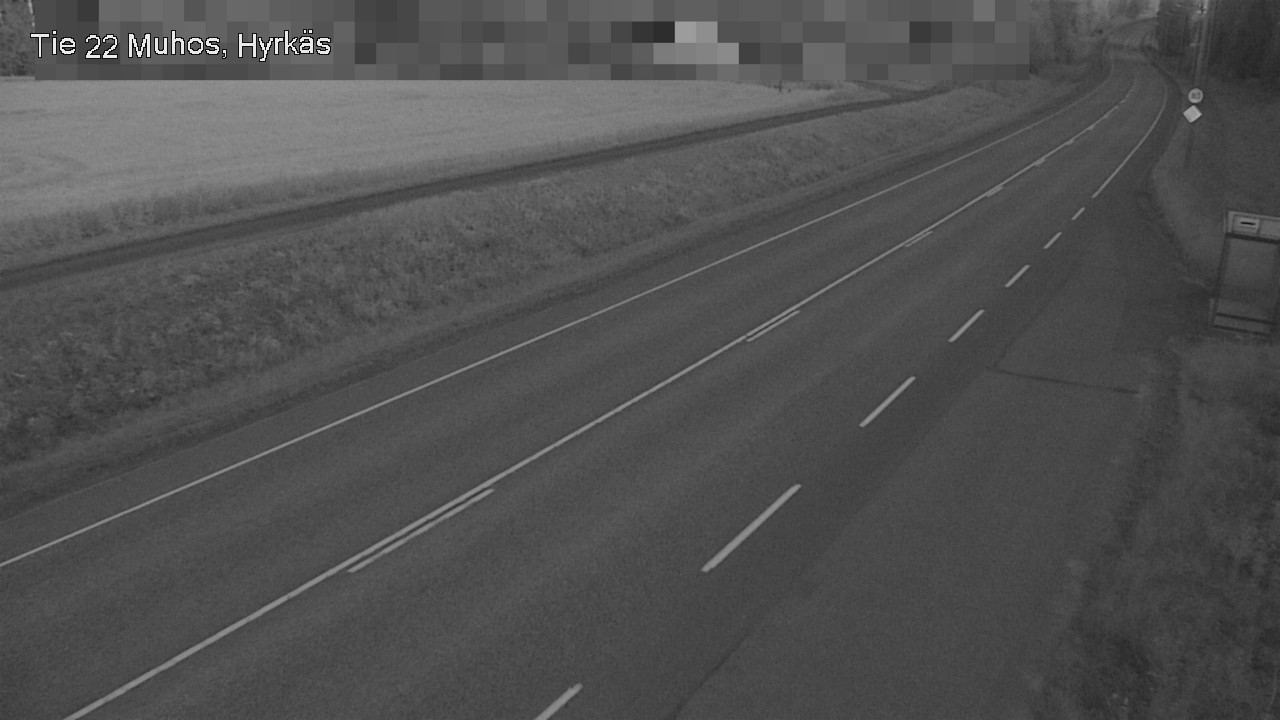 Weather Camera Image Road 22 Muhos, Hyrkäs, Muhos, Pohjois-Pohjanmaa
