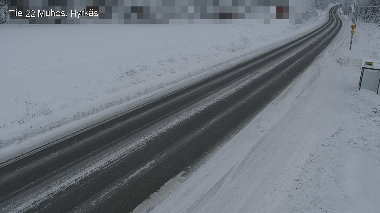 Weather Camera Image Väg 22 Muhos, Hyrkäs, Muhos, Pohjois-Pohjanmaa