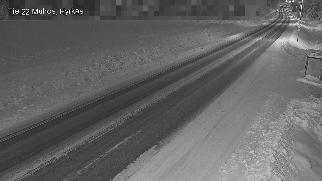 Weather Camera Image Road 22 Muhos, Hyrkäs, Muhos, Pohjois-Pohjanmaa