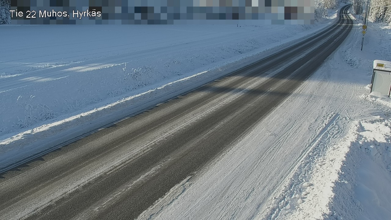 Weather Camera Image Road 22 Muhos, Hyrkäs, Muhos, Pohjois-Pohjanmaa