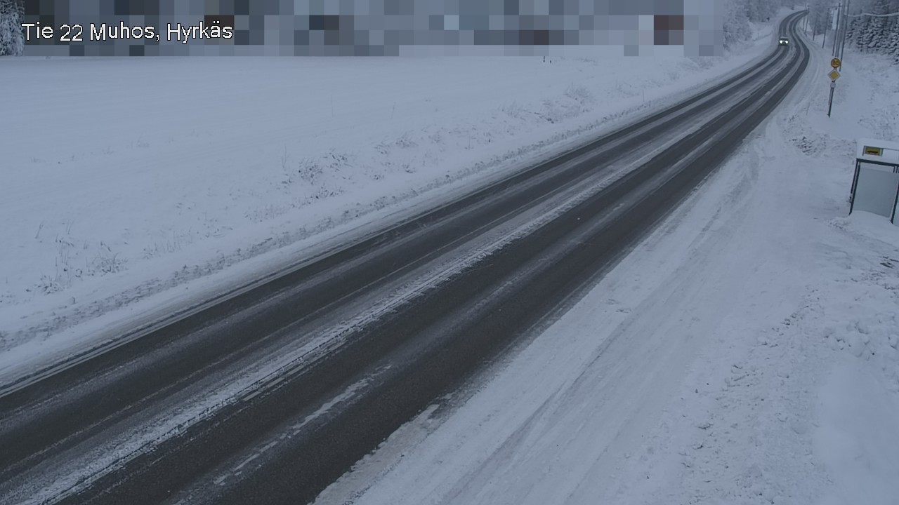 Weather Camera Image Väg 22 Muhos, Hyrkäs, Muhos, Pohjois-Pohjanmaa