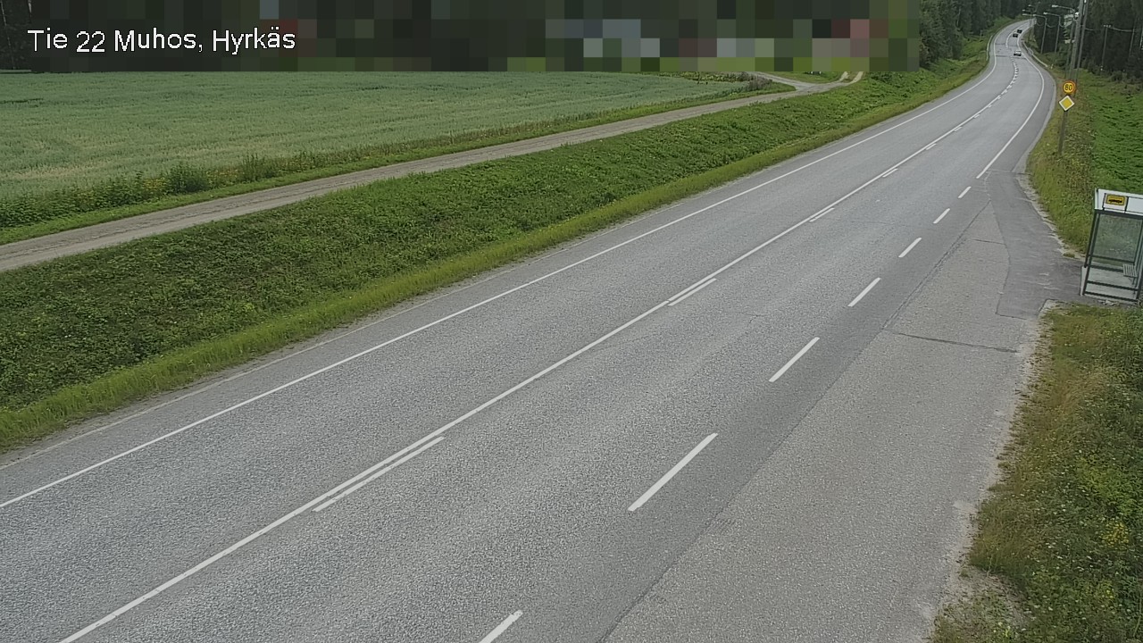 Weather Camera Image Road 22 Muhos, Hyrkäs, Muhos, Pohjois-Pohjanmaa