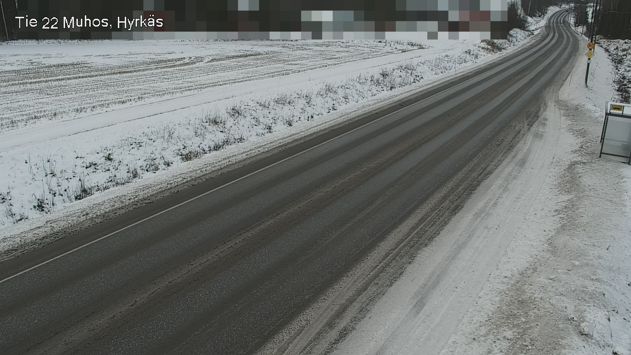 Weather Camera Image Väg 22 Muhos, Hyrkäs, Muhos, Pohjois-Pohjanmaa
