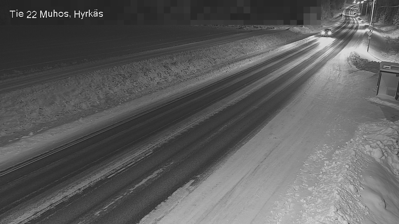Weather Camera Image Väg 22 Muhos, Hyrkäs, Muhos, Pohjois-Pohjanmaa