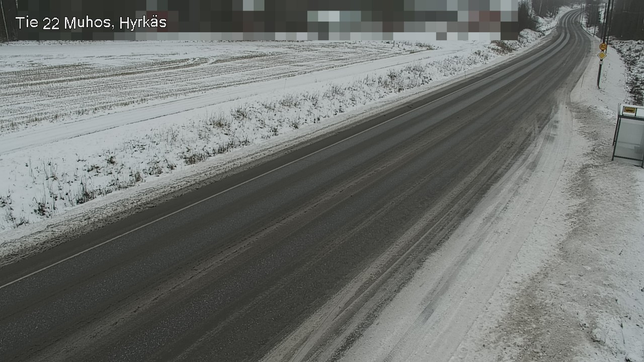 Weather Camera Image Road 22 Muhos, Hyrkäs, Muhos, Pohjois-Pohjanmaa