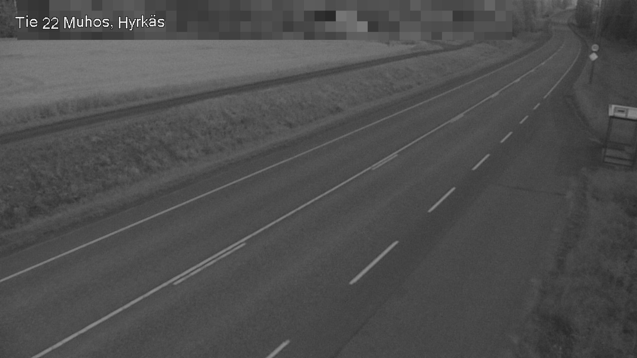 Weather Camera Image Road 22 Muhos, Hyrkäs, Muhos, Pohjois-Pohjanmaa